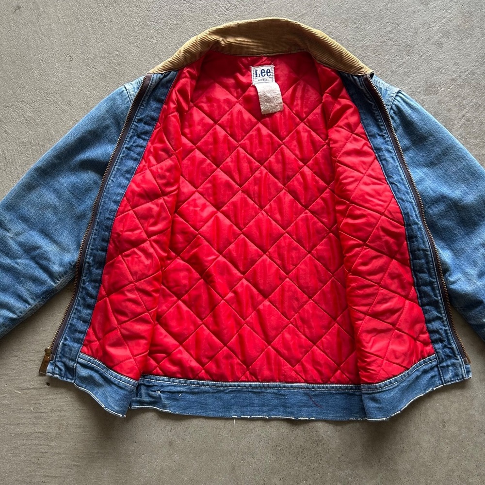 Vintage 70s Lee 91-B Denim Jacket Size S/M Jelt Quilt Lined Union Sanforized - Picture 4 of 9